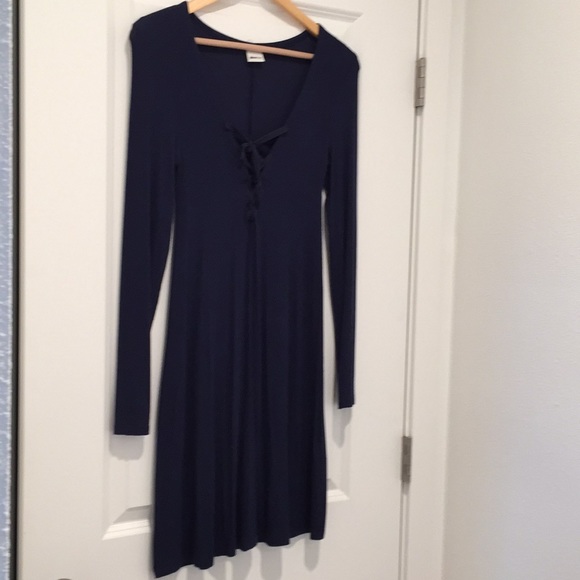 Blue dress, A line shape. - Picture 2 of 9